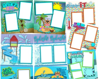 Keepin' Cool Girl - EZ Digital Quick Page Bundle - Digital Scrapbooking Canva