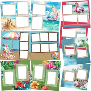 Summer at the Beach - EZ Digital Quick Page Bundle - Canva