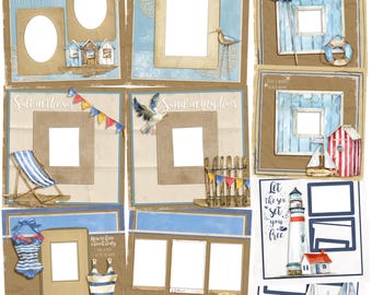 Beach Days - EZ Digital Quick Page Bundle - Canva