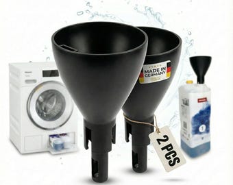 Geschikt voor Miele TwinDos – 2-delige trechterset voor het schoon bijvullen van vloeibaar afwasmiddel – vervangingsonderdeel & reserveonderdeel, gemaakt door R-Satz Shop