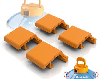 4x klipsy blokujące pasujące do Poolrunner Basic i Basic 2.0 | kompatybilne z Steinbach 061205 / 061208 | Część zamienna do robota basenowego R-set shop