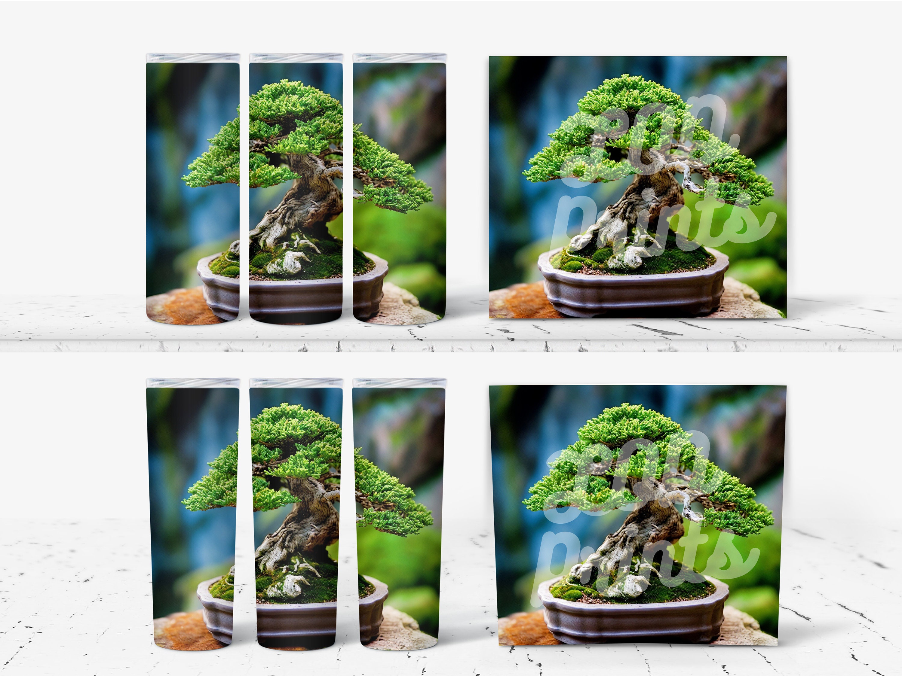 Free Papercraft BONSAI Minecraft Style Digital (Instant Download