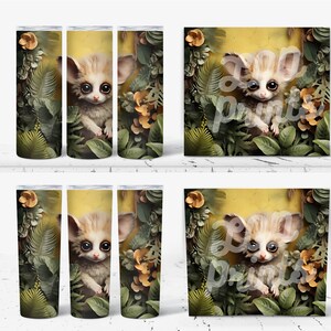 Nighttime Delight: Bush Baby 20 oz Tumbler Wrap