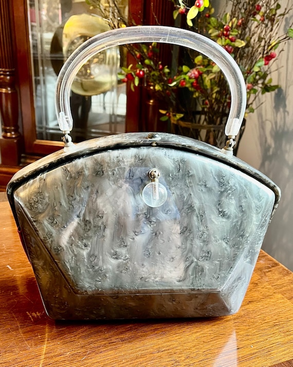 Vintage Llewellyn Lucite Purse