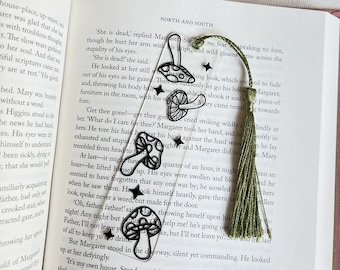Mushroom acrylic bookmark