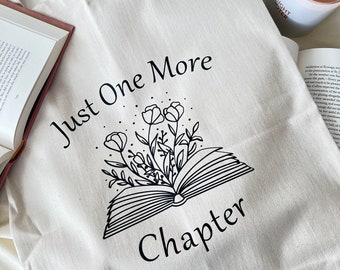 Just One More Chapter Heavy Duty Tote Bag