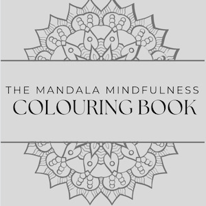 Mandala Coloring Book Printable – Digital Download for Relaxation & Mindfulness – 30 Intricate Mandalas for Adults