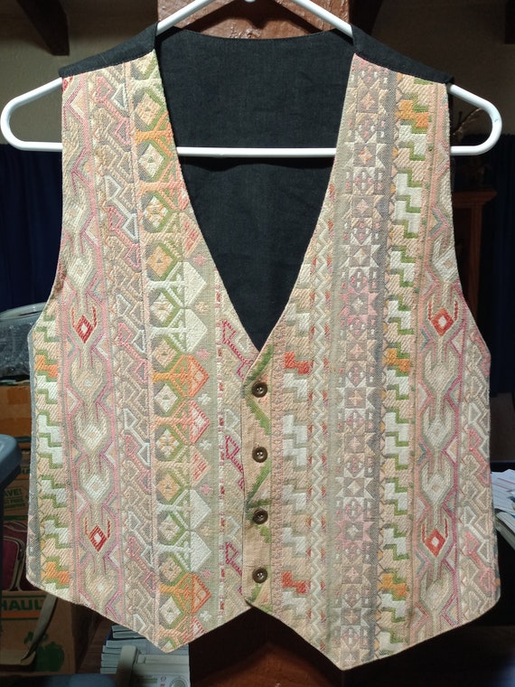 One of a kind vest handmade vintage