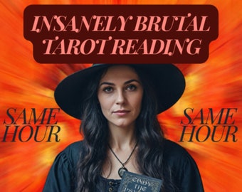 Brutal Tarot Honest Reading | Brutal Psychic Reading | Clairvoyant Same Day Reading | No Sugar, Psychic Reading, Telepathy, Accurate Reading
