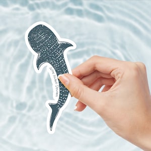 Whale Shark Sticker | Kiss Cut | Water Bottle Sticker | Whaleshark | Ocean Creature Sticker