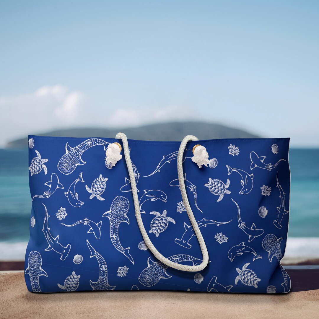TRIANGULAR BEACH BAG WILD LOVING main image 0