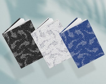 Whale Shark Hardcover Journal - Black, Blue, or White