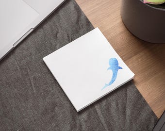 Whale Shark Post-It Note Pads Set (Blue)