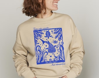 Sea Life Scene Unisex Sweatshirt