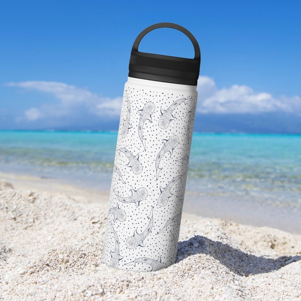 Whaleshark Tumbler | Beach Tumbler | Workout Tumbler | Sea Creature Shark Water Bottle | Ocean Love | Save the Sharks