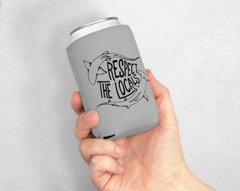 Respect the Locals Can Cooler - Grey
