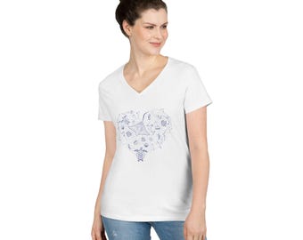 Ocean Love Ladies V-Neck T-Shirt