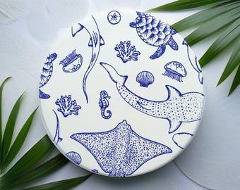 Sea Creatures Coaster Set