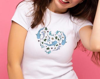Sea Life Heart Women's Tee