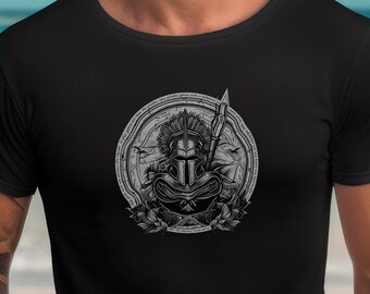 GREEK MYTHOLOGY Good Energy SHIRT, Ancient Greece, Leonidas King Positive Encouraging Bravery Warrior Shirt