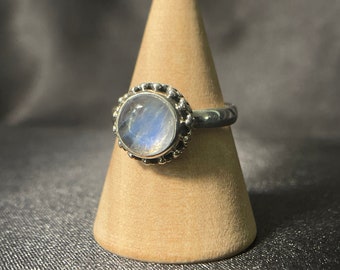 Moonstone Ring | Sterling Silver | Size - 5