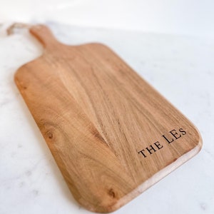 Custom Engraved Wooden Charcuterie Board | Personalized Cheese Board | Unique Wedding or Housewarming Gift | Custom Serving Platter