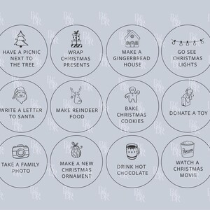 Fichas de madera grabadas para el calendario de Adviento para niños / Cuenta atrás navideña personalizada / Tradición navideña / Actividades navideñas en familia imagen 3