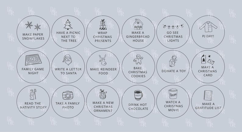 Fichas de madera grabadas para el calendario de Adviento para niños / Cuenta atrás navideña personalizada / Tradición navideña / Actividades navideñas en familia imagen 3
