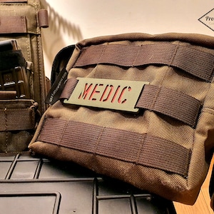 Custom Tactical Molle Name Tag - choose your own colors!