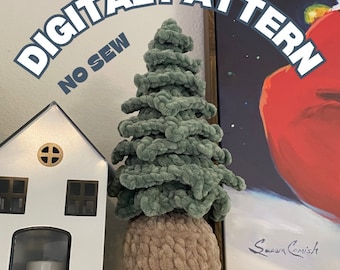 The Mantle Tree Crochet Pattern, WoodLAND chambre d'enfant au crochet NO SEW au crochet Modèle de sapin de Noël et Patron au crochet sans couture