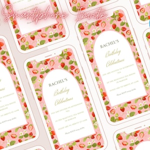 Digital Birthday Smartphone Invite