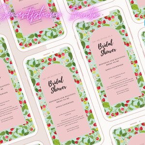 Digital Bridal Shower Smartphone Invite