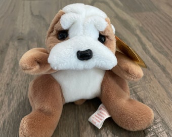 Wrinkles The Dog | Ty Beanie Baby | MINT Condition