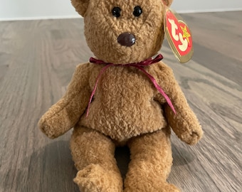 Curly The Bear | Ty Beanie Baby | RARE & RETIRED | MINT Condition