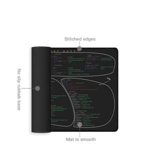 Javascript Cheat Sheet Desk Mat for Software Engineers, Web Developers ...
