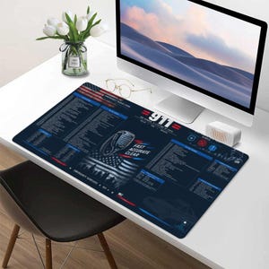 Police Radio Codes Desk Mat | 10-Code Cheat Sheet | Dispatcher Reference