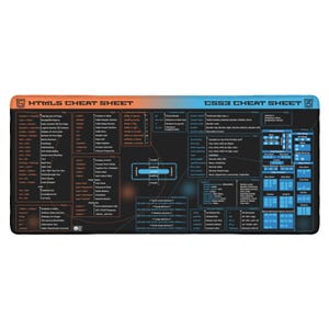 Desk Mat for Web Developers, HTML5 CSS3 Cheat Sheet, Programmer's Workspace Essential, HTML Tags Quick Reference, Tech Geek Gift Idea, HTML CSS Reference Tool
Desk Mat for Web Developers
Coding