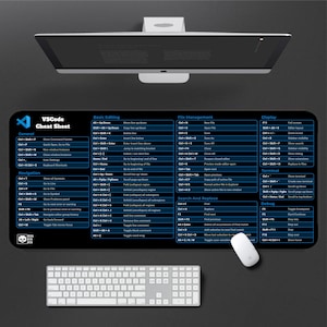 VSCode Cheat Sheet Desk Mat: Windows & Mac Keyboard Shortcuts