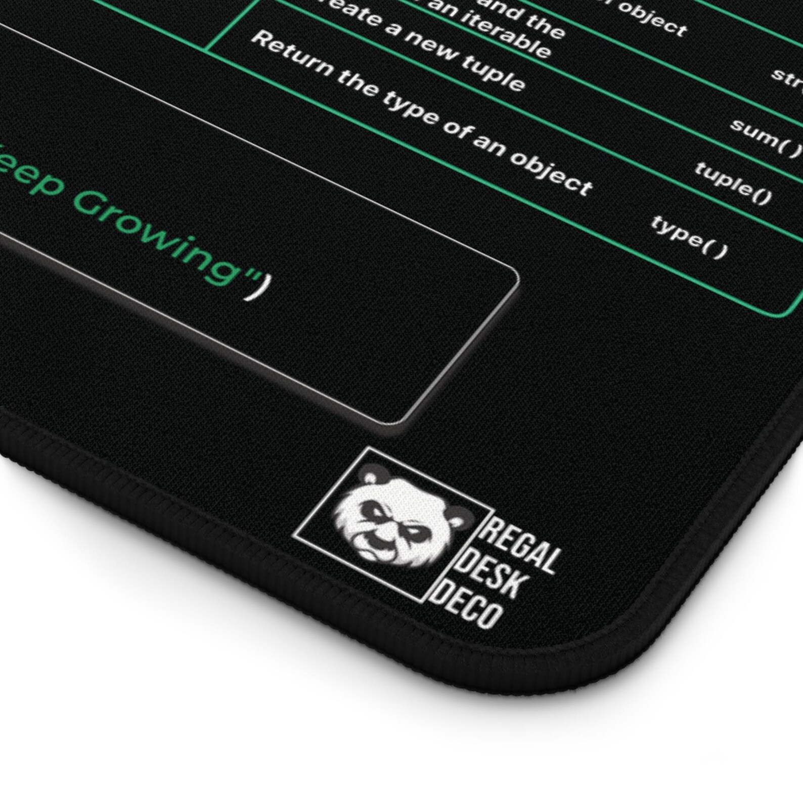 Python Cheat Sheet Desk Mat for Software Engineers, Hackers and ...