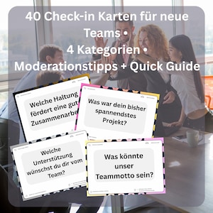 Inchecken voor nieuwe teams | 40 digitale kaarten voor teambuilding, kick-off & workshops | PDF downloaden
