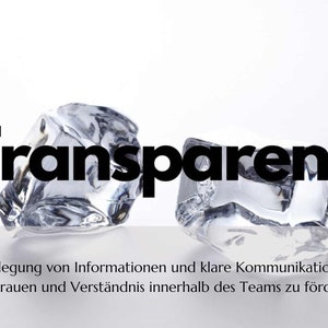 Beispiel Wert Transparenz