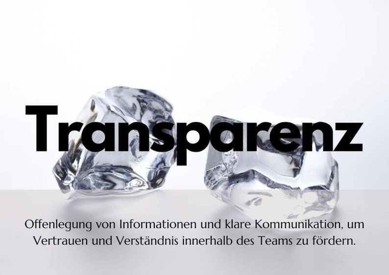Beispiel Wert Transparenz