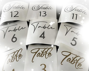 Sticker nummerplaat elegante bruiloft: vinylsticker kalligrafie