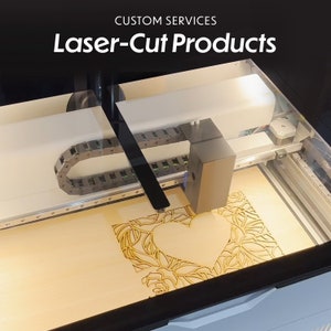 Service de découpe laser personnalisé | Design personnalisé découpé au laser | Service de conception personnalisée | Personnalisation | Sur commande | Gravure laser