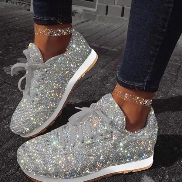 bling bridal sneakers