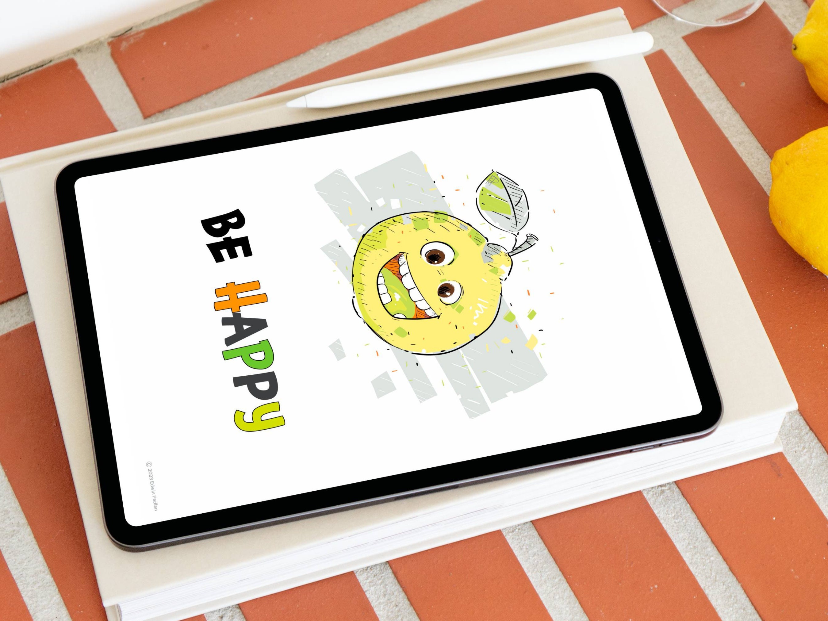 Happiness Device Be Happy Device Wallpaper for Kid, Printable Smiley Face Illustrations ...