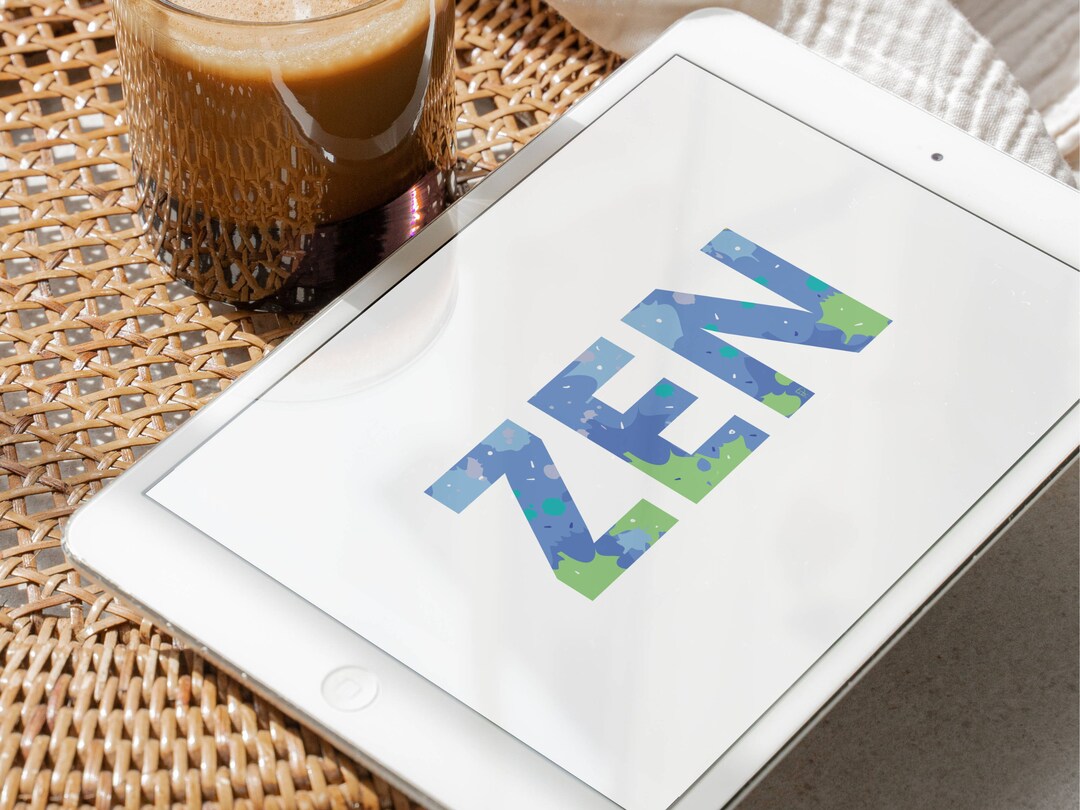 ZEN Device Wallpaper, Inspirational Core Values, Colorful Illustrations
