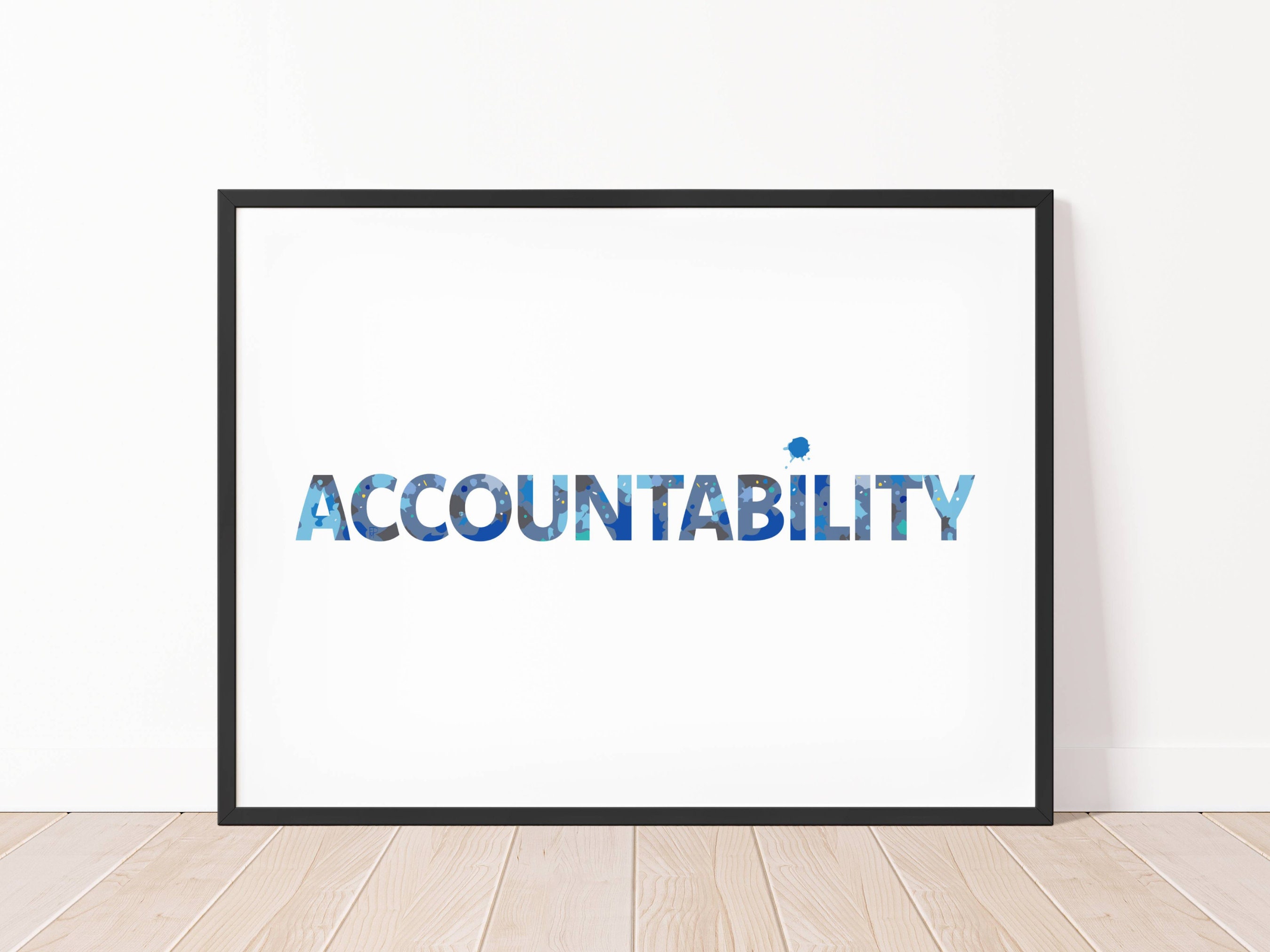 ACCOUNTABILITY Device Wallpaper, Inspirational Core Values, Colorful ...