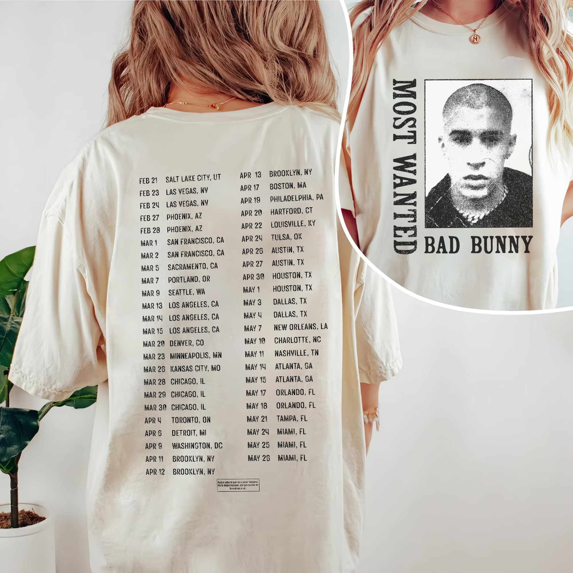 Bad Bunny Most Wanted Tour Shirt, Bad Bunny Tour 2024 TShirt, Bad Bunny Merch