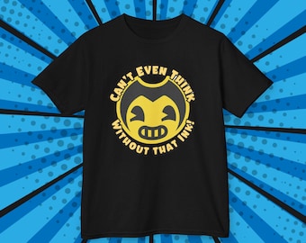 Bendy Ink Smile Face Kids Tee | Can't Even Think Without That Ink cartoon